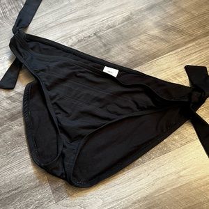 Mossimo black tie swimsuit bottoms size XL